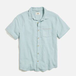 Marine Layer Blue Short Sleeve Button Down (S)